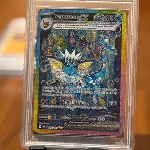 PROXY FAN MADE Vaporeon GX Pokémon Card PSA10
